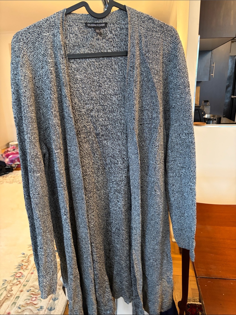 Eileen Fisher Heathered Gray Duster